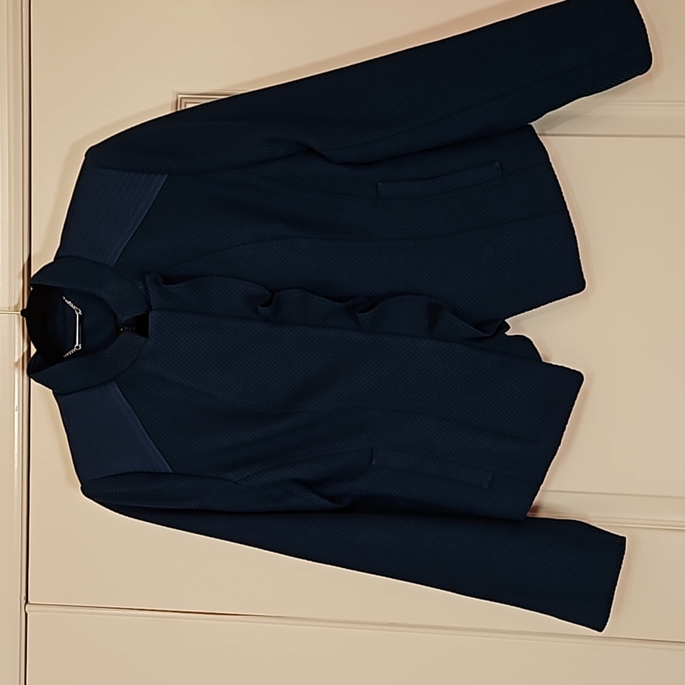 WHBM Blue Textured Blazer